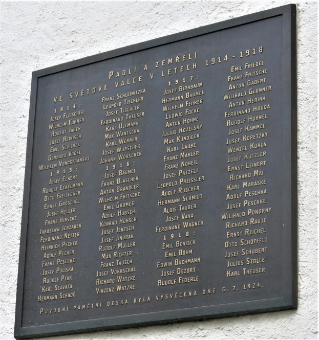 Plakette an einer Gebäudewand mit der Inschrift "Plakette für die Opfer der Holocaust" in fetter Schrift, umgeben von einem dekorativen Rahmen.