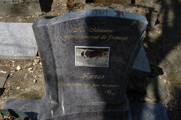 Ein Friedhof mit darauf geschriebenem Text.