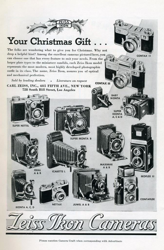 Mehrere Kameras verschiedener Typen mit Text oberhalb und unterhalb davon.