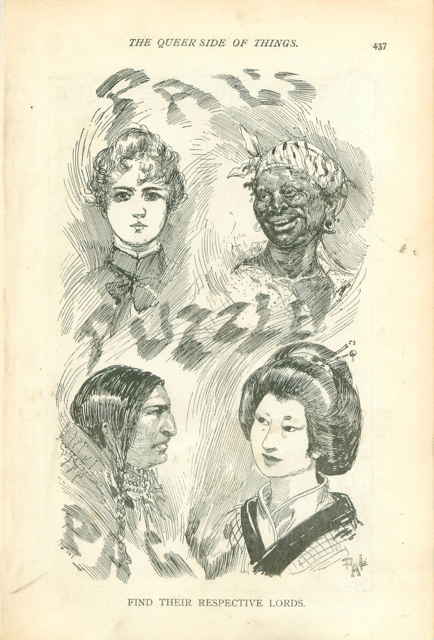 Buchumschlag mit der Aufschrift "Die queer Seite der Dinge" mit vier illustrierten Frauenköpfen.